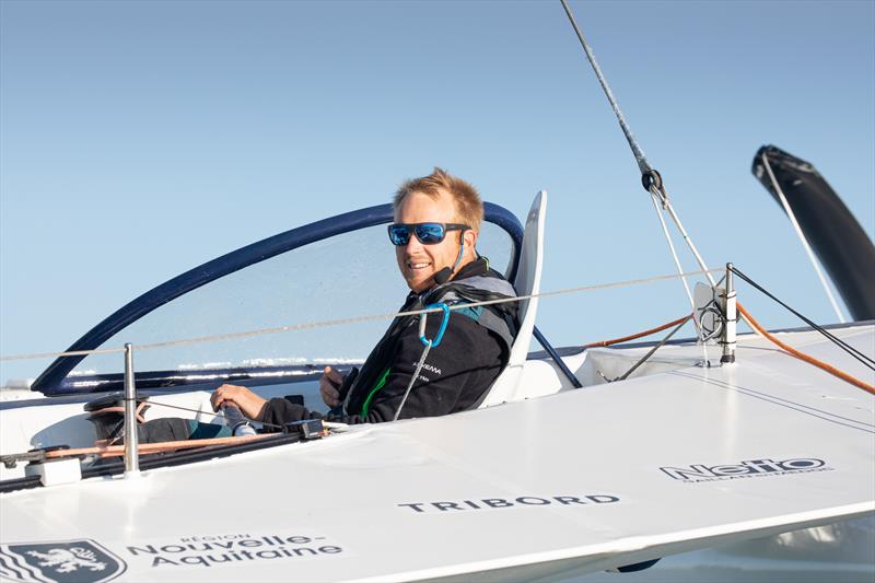 Quentin Vlamynck on Arkema - Pro Sailing Tour Episode 3 photo copyright Vincent Olivaud / Arkema Sport taken at  and featuring the Multi 50 class