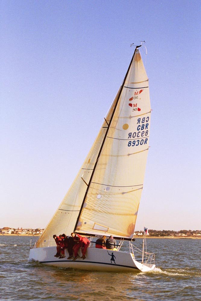 Gregor Logan's Mumm 30 Highlander III won both her races during week 5 of the TYCO Healthcare Hamble Winter Series photo copyright Eddie Mays taken at Hamble River Sailing Club and featuring the  class