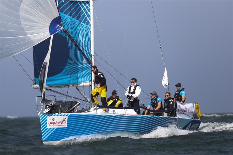 EFG Sailing Arabia – The Tour 2017 underway in big breeze photo copyright Lloyd Images taken at Oman Sail and featuring the Farr 30 class