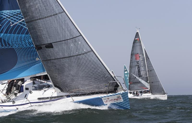 EFG Sailing Arabia – The Tour 2017 underway in big breeze photo copyright Lloyd Images taken at Oman Sail and featuring the Farr 30 class