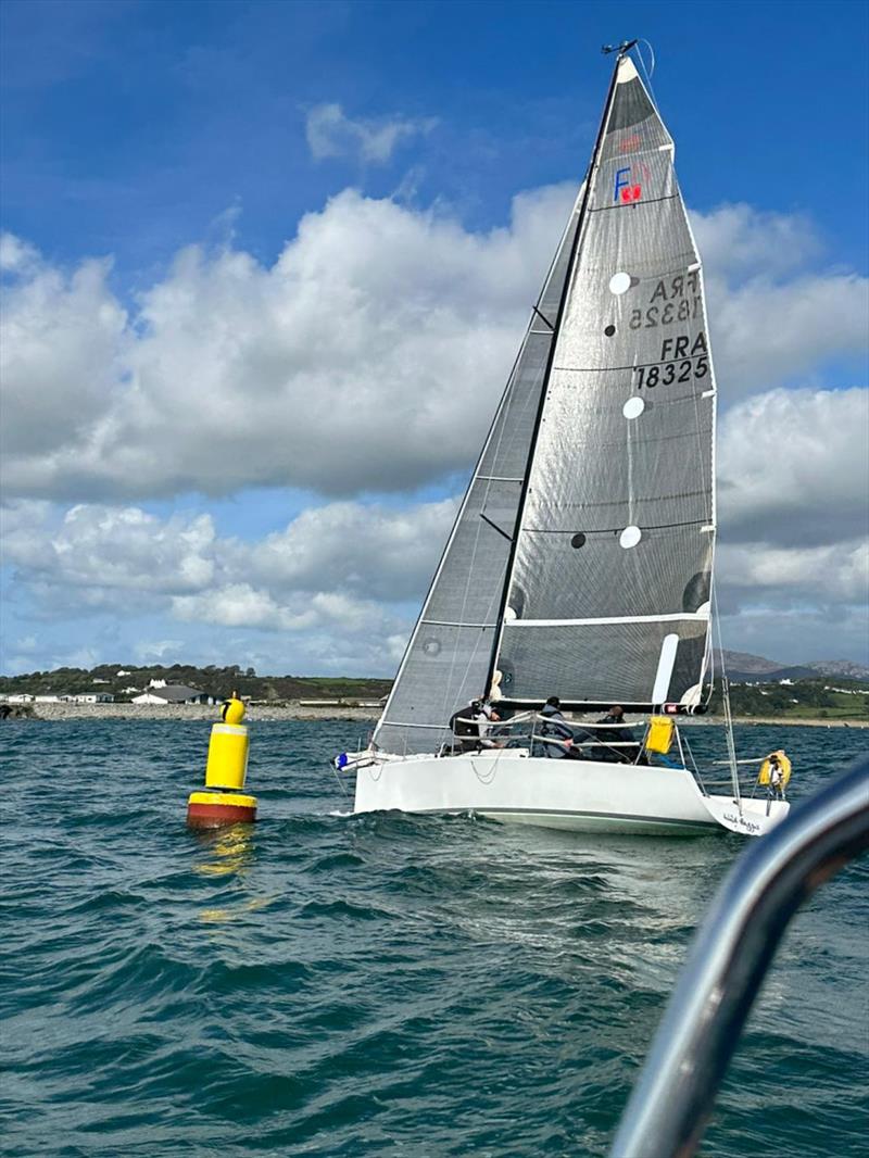 Pwllheli Autumn Challenge Series Day 1 - Wild Haggis, kite down at the leeward mark - photo © Andrew Hall