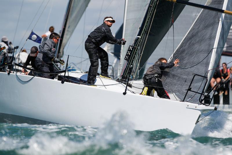 Full-on action on board Simon Henning's Mumm 36 Alice in the RORC IRC National Championship photo copyright Paul Wyeth / www.pwpictures.com taken at Royal Ocean Racing Club and featuring the Mumm 36 class