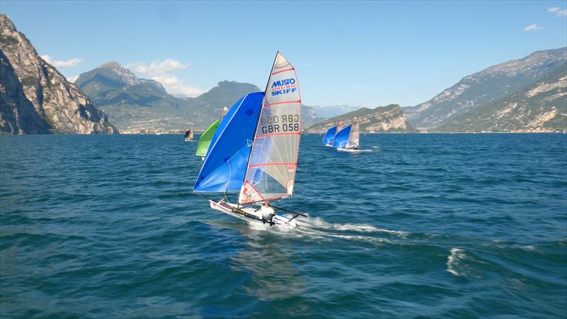 ACO Musto Skiff Worlds at Lake Garda day 4 - photo © Fleye Aerial Film and Photography