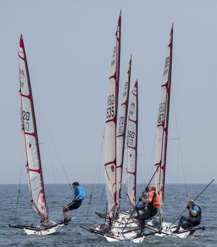 Musto Skiff pre-worlds in Carnac photo copyright Tim Olin / www.olinphoto.co.uk taken at Yacht Club de Carnac and featuring the Musto Skiff class