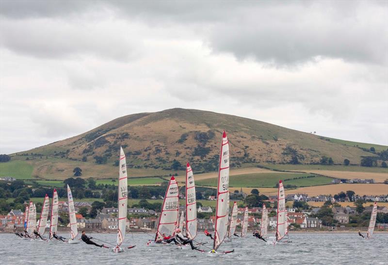 Musto Skiff Nationals at Largo Bay day 4 photo copyright Tim Olin / www.olinphoto.co.uk taken at Largo Bay Sailing Club and featuring the Musto Skiff class