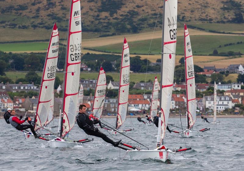 Musto Skiff Nationals at Largo Bay day 4 photo copyright Tim Olin / www.olinphoto.co.uk taken at Largo Bay Sailing Club and featuring the Musto Skiff class