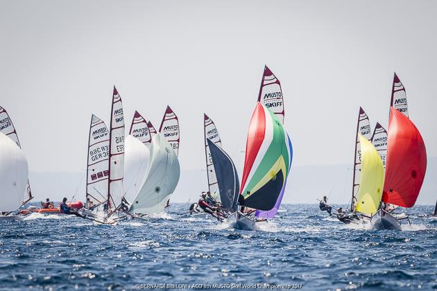 ACO 8th Musto Skiff Worlds day 4 - photo © Bernardi­ Bibiloni / ACO 8th Musto Skiff World Championship