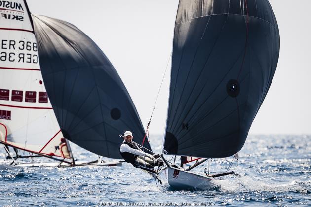 ACO 8th Musto Skiff Worlds day 4 - photo © Bernardi­ Bibiloni / ACO 8th Musto Skiff World Championship