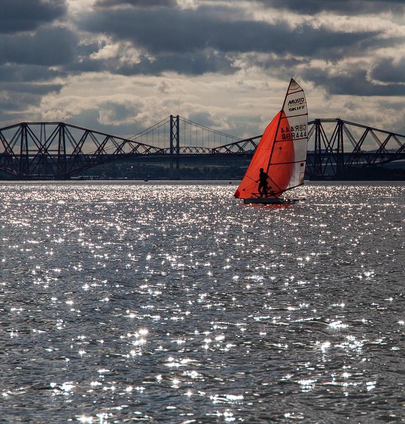 Musto Skiff Scottish Championship at Dalgety Bay photo copyright Ruby Rennie Panter taken at Dalgety Bay Sailing Club and featuring the Musto Skiff class