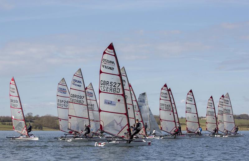 Rutland Musto Skiff Open photo copyright Tim Olin / www.olinphoto.co.uk taken at Rutland Sailing Club and featuring the Musto Skiff class