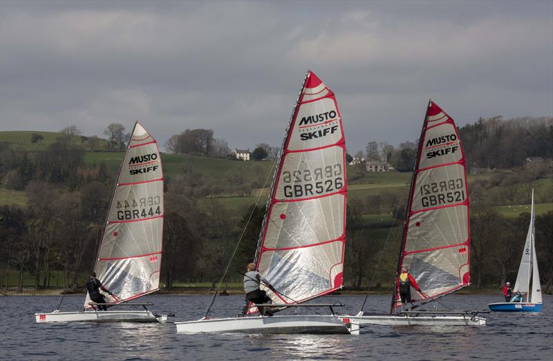 Musto Skiffs at the Ullswater Daffodil Regatta - photo © Tim Olin / www.olinphoto.co.uk