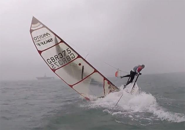 Musto Skiff training at Stokes Bay photo copyright Joshua Belben taken at Stokes Bay Sailing Club and featuring the Musto Skiff class