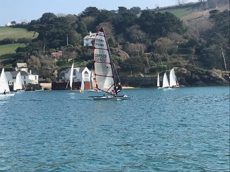 Salcombe Yacht Club Spring Series Race 2 photo copyright Esther McLarty taken at Salcombe Yacht Club and featuring the Musto Skiff class