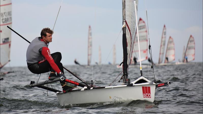 Rick Peacok during the 2019 Musto Skiff Worlds photo copyright Eric van Staten taken at Regatta Center Medemblik and featuring the Musto Skiff class