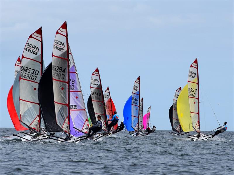 Noble Marine UK MUSTO Skiff National Championships 2020 day 2 photo copyright Natalie Hilton taken at Brixham Yacht Club and featuring the Musto Skiff class