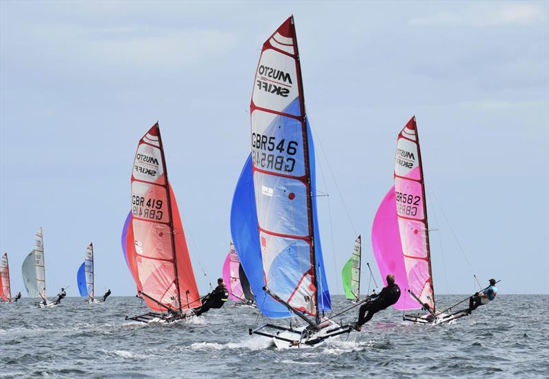 Noble Marine UK MUSTO Skiff National Championships 2020 day 3 photo copyright Natalie Hilton taken at Brixham Yacht Club and featuring the Musto Skiff class