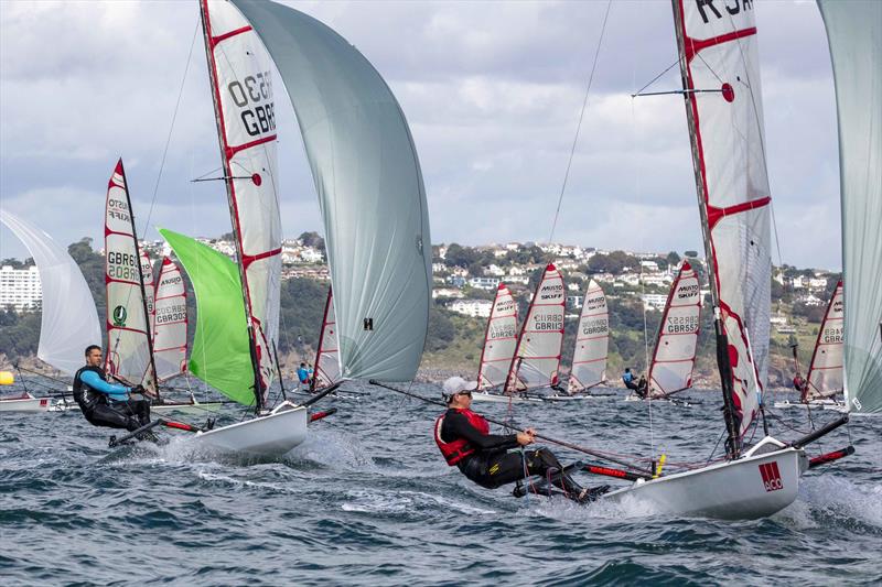 Noble Marine UK MUSTO Skiff National Championships 2020 photo copyright Tim Olin / www.olinphoto.co.uk taken at Brixham Yacht Club and featuring the Musto Skiff class