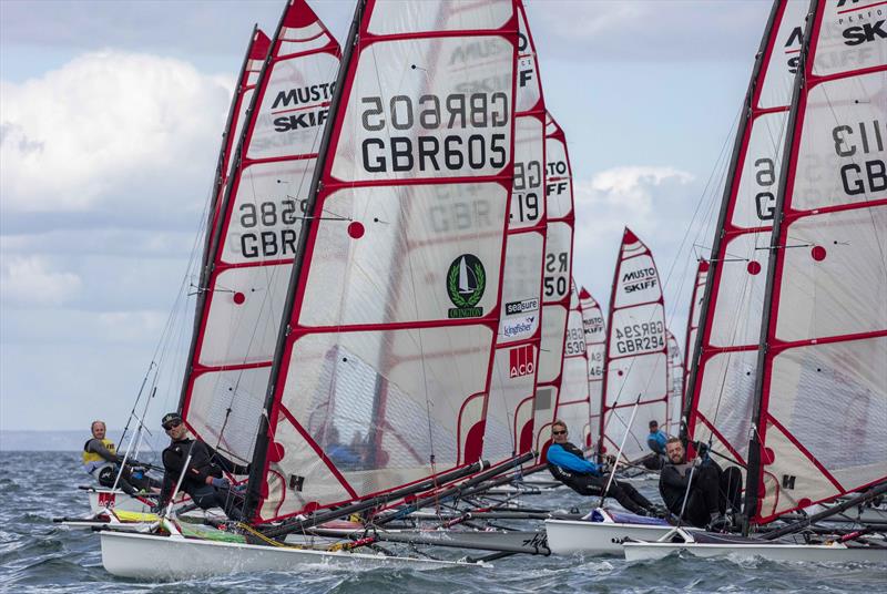 Noble Marine UK MUSTO Skiff National Championships 2020 photo copyright Tim Olin / www.olinphoto.co.uk taken at Brixham Yacht Club and featuring the Musto Skiff class