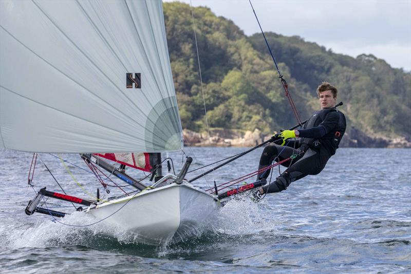 Justua Bell during the Noble Marine UK MUSTO Skiff National Championships 2020 - photo © Tim Olin / www.olinphoto.co.uk