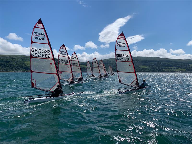 Musto Skiff Hyde Sails Series at Largs photo copyright Hilary Connelly taken at Largs Sailing Club and featuring the Musto Skiff class