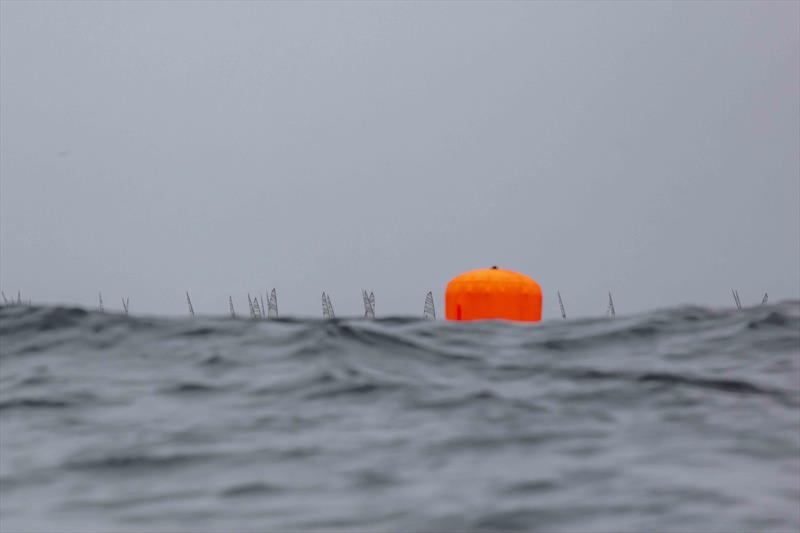 Big waves on day 3 of the Noble Marine UK Musto Skiff National Championships at Sunderland photo copyright Tim Olin / www.olinphoto.co.uk taken at Sunderland Yacht Club and featuring the Musto Skiff class