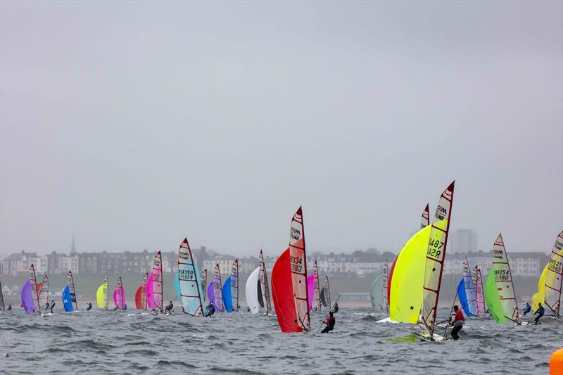 Racing on day 3 of the Noble Marine UK Musto Skiff National Championships at Sunderland photo copyright Tim Olin / www.olinphoto.co.uk taken at Sunderland Yacht Club and featuring the Musto Skiff class