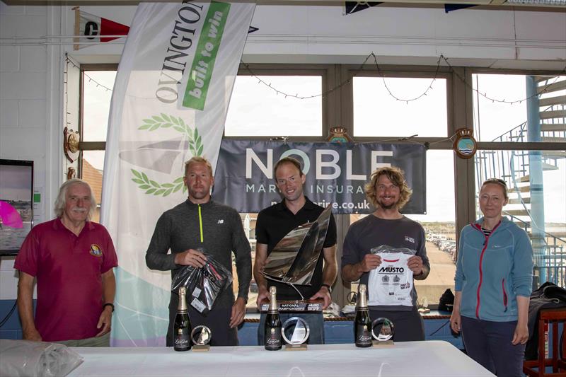 Podium winners in the Noble Marine UK Musto Skiff National Championships at Sunderland - photo © Tim Olin / www.olinphoto.co.uk