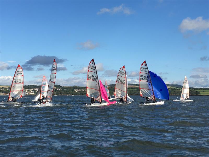 Hyde Sails Scottish and Northern Skiff National Championships at Dalgety Bay photo copyright John Mac taken at Dalgety Bay Sailing Club and featuring the Musto Skiff class