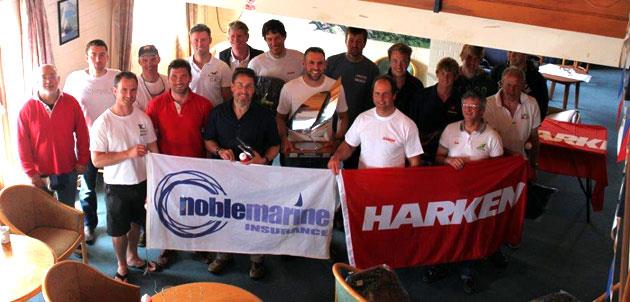 Musto Skiff nationals at Highcliffe photo copyright Paul Manning taken at Highcliffe Sailing Club and featuring the Musto Skiff class