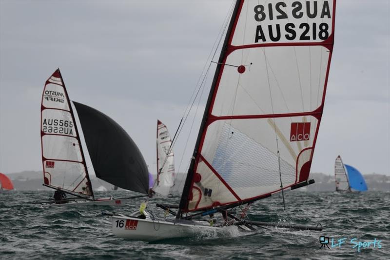 ACO Musto Skiff World Championship - Day 5 photo copyright LF Sports taken at Blairgowrie Yacht Squadron and featuring the Musto Skiff class