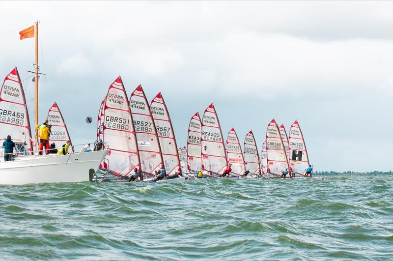 2019 ACO MUSTO Skiff World Championship photo copyright Femke de Vries / Watersport T taken at Royal Yacht Club Hollandia and featuring the Musto Skiff class