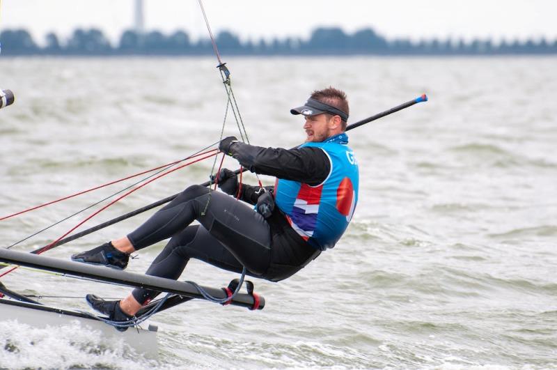 Final day - ACO 10th MUSTO Skiff World Championship 2019 photo copyright Watersport-TV taken at Royal Yacht Club Hollandia and featuring the Musto Skiff class