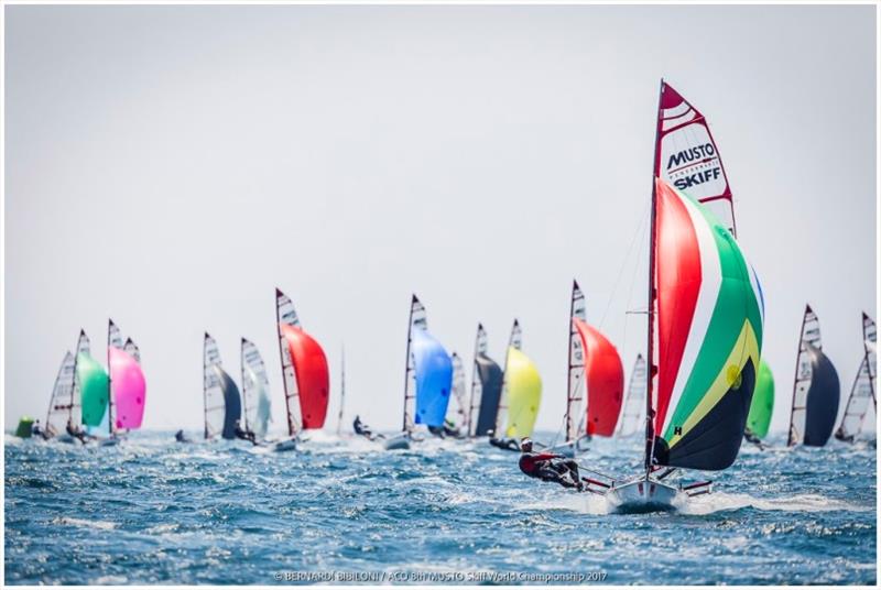 Andy Tarboton - ACO 8th MUSTO Skiff World Championship 2017 - photo © Bernardi­ Bibiloni