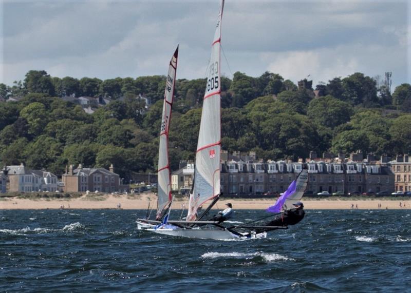 Musto Skiffs at 2021 ELYC Regatta, North Berwick photo copyright Steven Fraser taken at East Lothian Yacht Club and featuring the Musto Skiff class