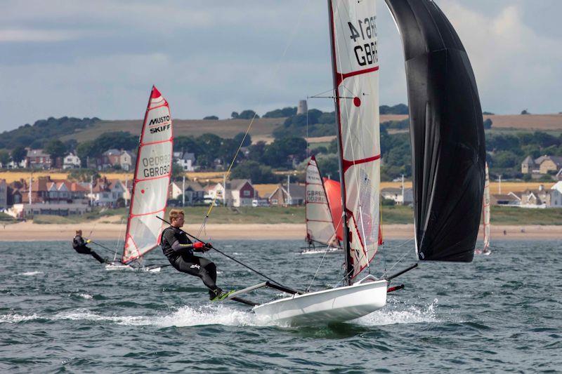 Ben Clegg on day 1 of the Noble Marine UK Musto Skiff National Championships at Sunderland - photo © Tim Olin / www.olinphoto.co.uk