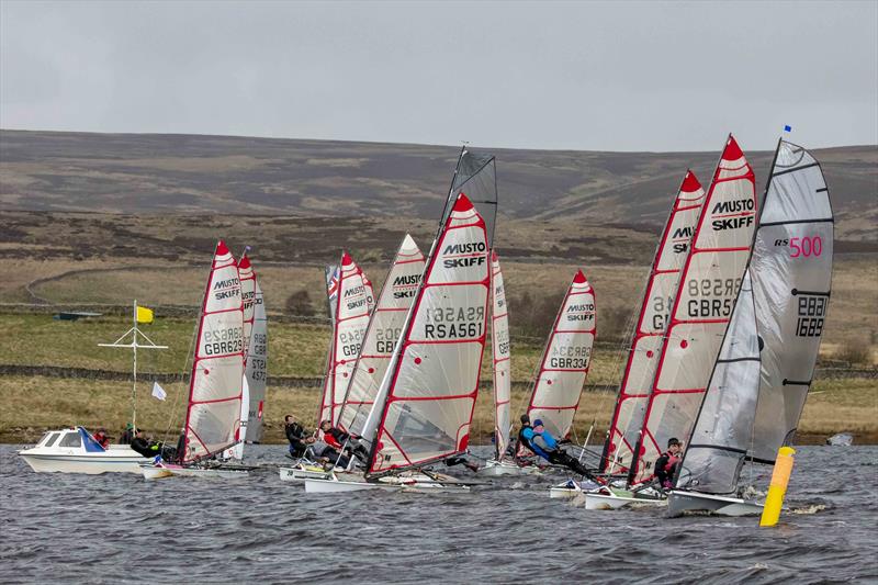 Yorkshire Dales Northern & Scottish Skiff Open 2022  photo copyright Tim Olin / www.olinphoto.co.uk taken at Yorkshire Dales Sailing Club and featuring the Musto Skiff class
