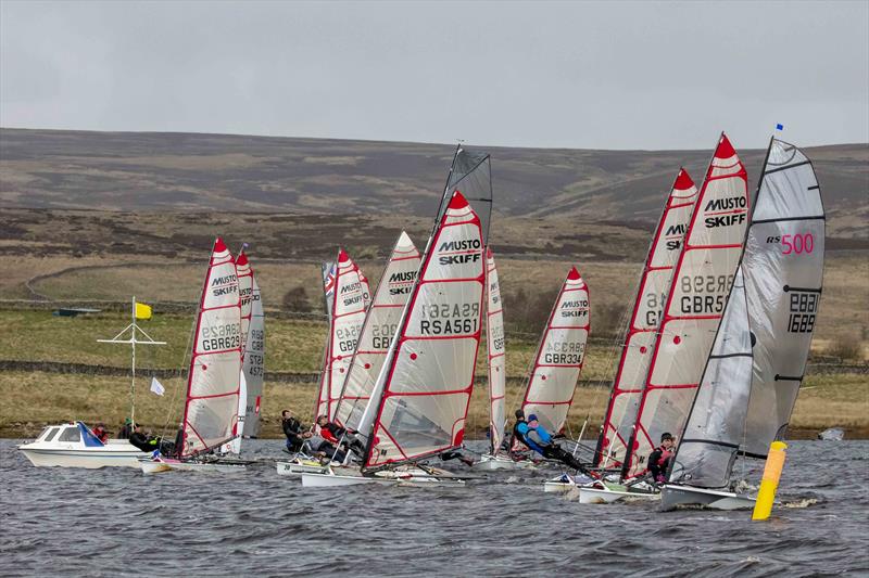 Yorkshire Dales Northern & Scottish Skiff Open 2022  photo copyright Tim Olin / www.olinphoto.co.uk taken at Yorkshire Dales Sailing Club and featuring the Musto Skiff class