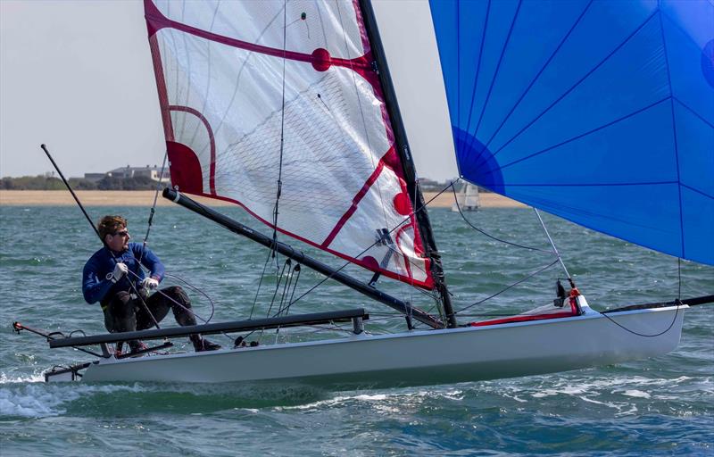 Andy Tarboton in the Musto Skiff class during the Stokes Bay Skiff Open - photo © Tim Olin / www.olinphoto.co.uk