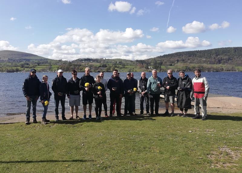 Podium winners at the Ullswater Daffodil Regatta - photo © Steve Robson