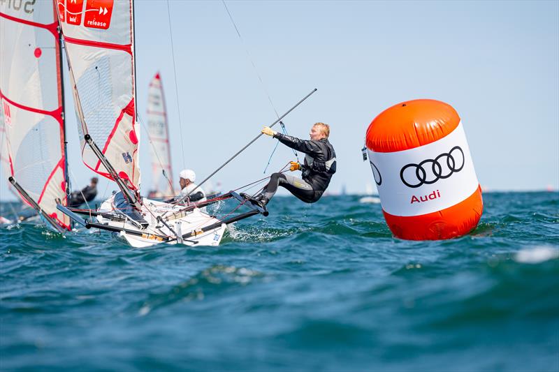 Iver Ahlmann won Kiel Week two years ago and returns as sponsor and top German sailor with the 11th ACO Musto Skiff World Championship photo copyright Sascha Klahn / Kieler Woche taken at Kieler Yacht Club and featuring the Musto Skiff class