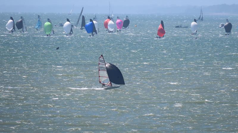 Nathan Stanier during the Lee-on-the-Solent Musto Skiff Open - photo © Gary Taw