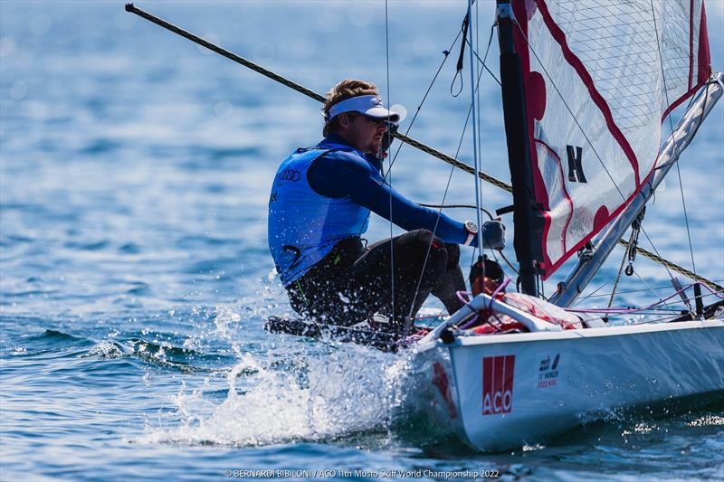 Andy Tarboton - 11th ACO Musto Skiff World Championships during Kiel Week, day 4 - photo © Bernardí Bibiloni / www.bernardibibiloni.com