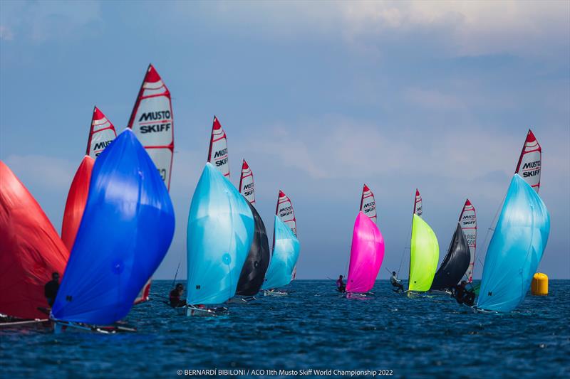 11th ACO Musto Skiff World Championships during Kiel Week, day 4 photo copyright Bernardí Bibiloni / www.bernardibibiloni.com taken at Kieler Yacht Club and featuring the Musto Skiff class