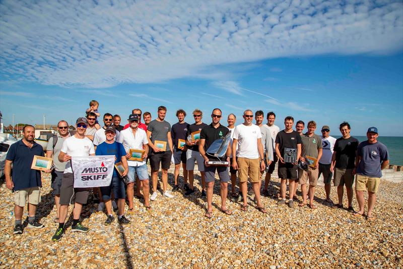 Noble Marine 2022 UK Musto Skiff National Championship 2022 competitors photo copyright Tim Olin / www.olinphoto.co.uk taken at Eastbourne Sovereign Sailing Club and featuring the Musto Skiff class