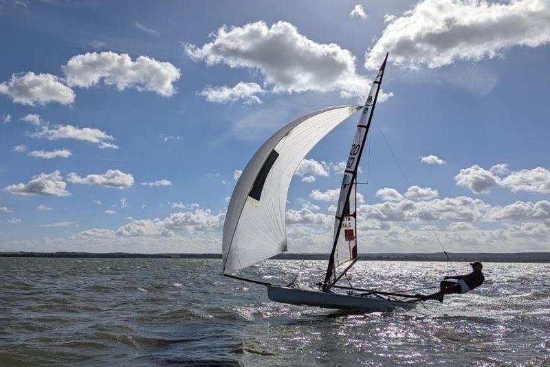 Graeme Oliver - Musto Skiffs at the Medway YC Regatta  photo copyright Lucian Stone / Bryony Sharpen taken at Medway Yacht Club and featuring the Musto Skiff class