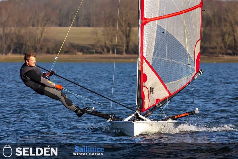 Ben Clegg wins the Fast Handicap fleet in the Gill Grafham Grand Prix photo copyright Tim Olin / www.olinphoto.co.uk taken at Grafham Water Sailing Club and featuring the Musto Skiff class