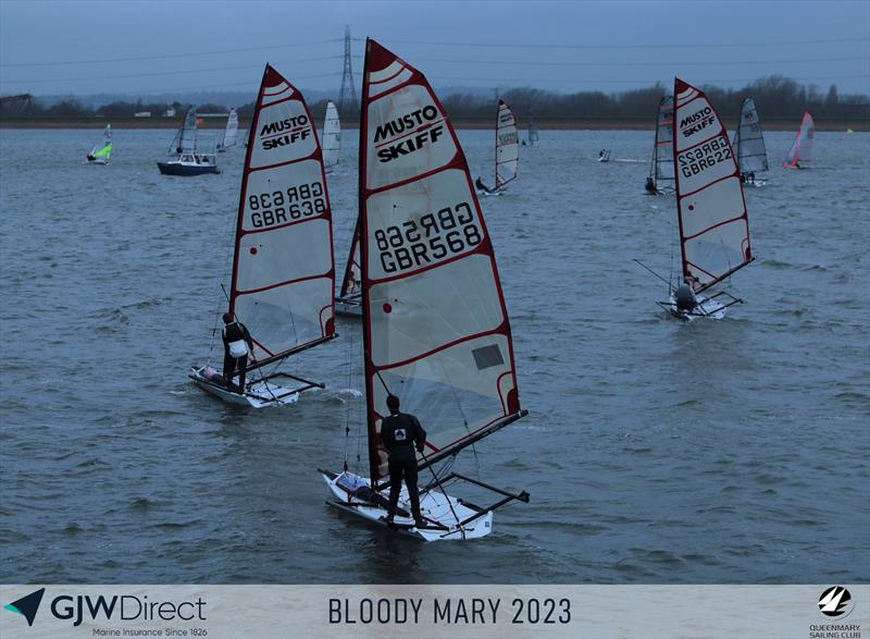 GJW Direct Bloody Mary 2023 photo copyright Mark Jardine taken at Queen Mary Sailing Club and featuring the Musto Skiff class