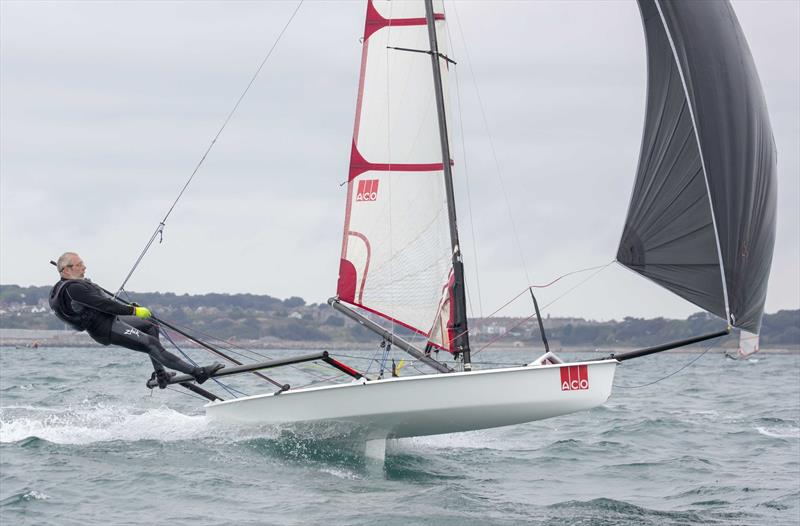 Serega Samus photo copyright Tim Olin / www.olinphoto.co.uk taken at Eastbourne Sovereign Sailing Club and featuring the Musto Skiff class