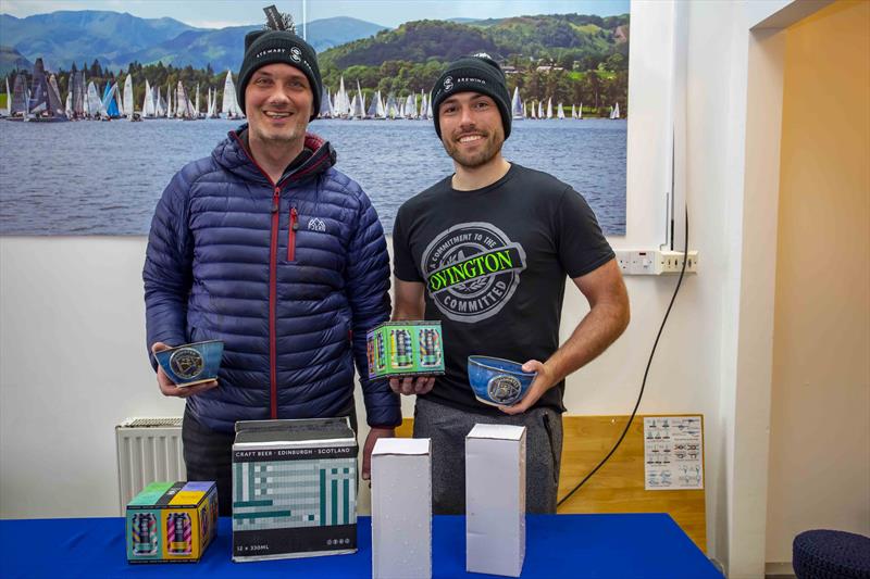 Jamie (1st) and Dylan (3rd) in the Musto Skiffs at the Ullswater Yacht Club Daffodil Regatta 2023 photo copyright Tim Olin / www.olinphoto.co.uk taken at Ullswater Yacht Club and featuring the Musto Skiff class