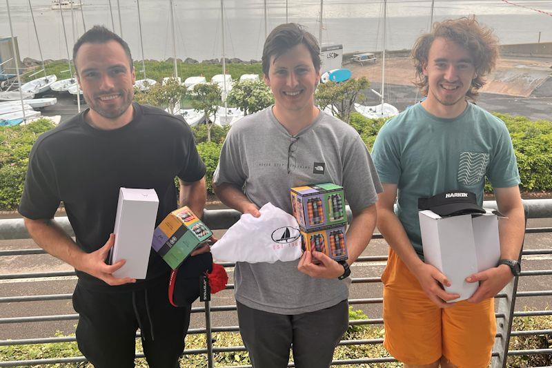 (L-R) Dylan Noble, Euan Hurter, Ollie Bull - Musto Skiffs attend One Design Regatta at Largs photo copyright MSCA taken at Largs Sailing Club and featuring the Musto Skiff class